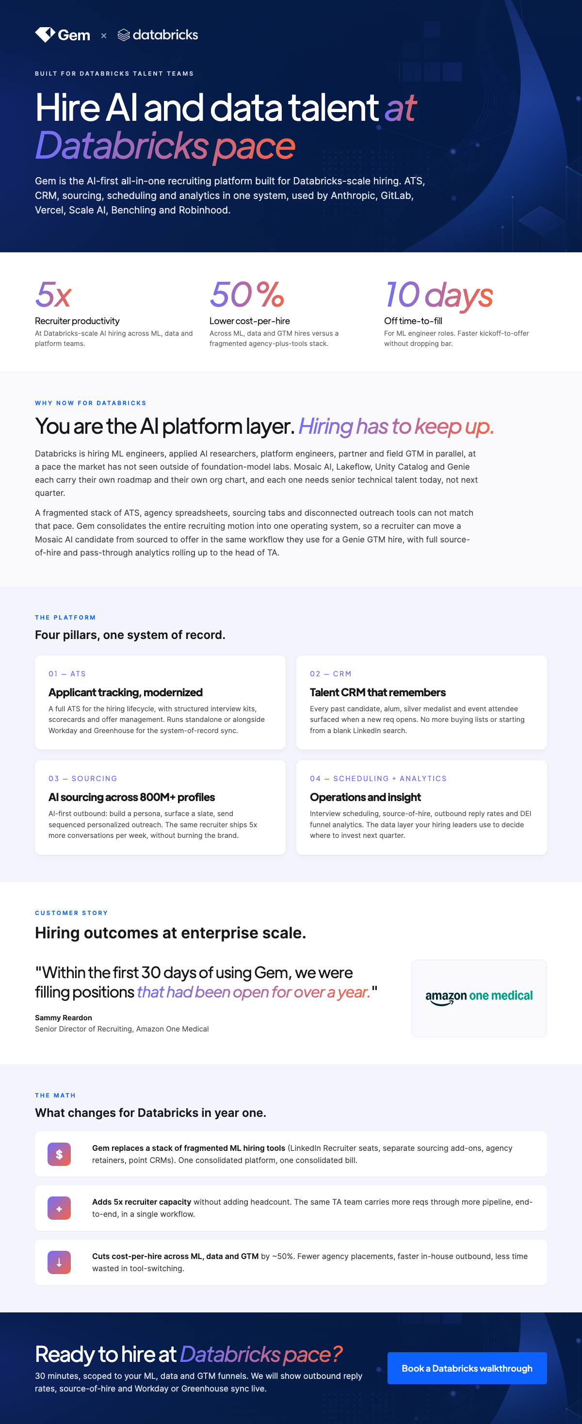Databricks one-pager